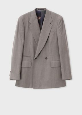 Paul Smith (Men)/ポール・スミス ウールカシミヤフランネル ダブルブレストジャケット(2531012352) 350チャイロ コート・ジャケット【三越伊勢丹/公式】