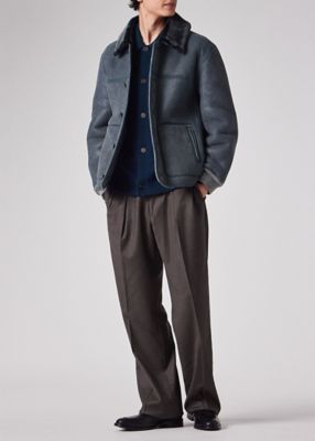 【極美品】BEAMS PLUS シンチバック ワイド ウール トラウザーズ L BEAMS+ チノパン 2 Pleats Trousers PE Twill メンズ : ZOZOTOWN
