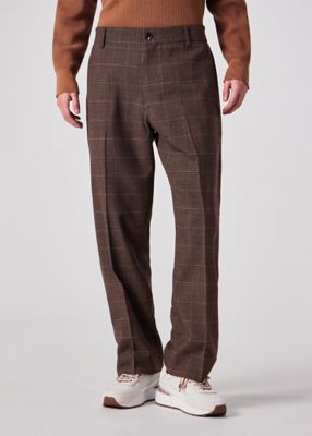 ミックスチェックウール 2タック トラウザーズ（253105690Z