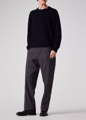 ミックスチェックウール 2タック トラウザーズ（253105690Z