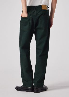 ダークグリーン オーバーダイ ジーンズ（253119842YD