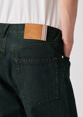 ダークグリーン オーバーダイ ジーンズ（253119842YD