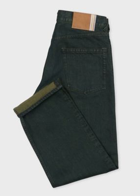 ダークグリーン オーバーダイ ジーンズ（253119842YD