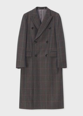 【送料無料】Paul Smith (Men)/ポール・スミス クラシックチェック ダブルチェスターコート(253121224P) 395コゲチャ コート・ジャケット【三越伊勢丹/公式】