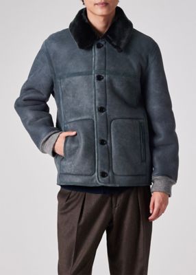 ムートンレザー ハーフブルゾン（253123654ZLB） | Paul