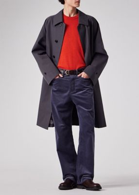 ライトポリエステル ワイドシルエット ステンカラーコート