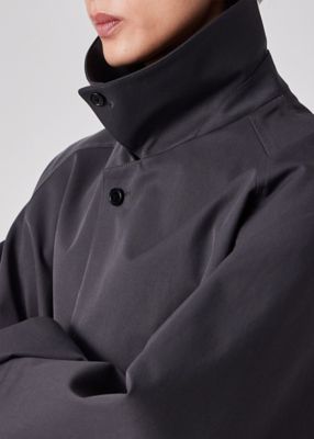 【PaulSmith】ワイドシルエットステンカラーコート ライトポリエステル ワイドシルエット ステンカラーコート