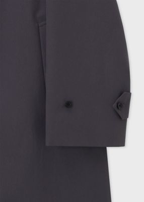 【PaulSmith】ワイドシルエットステンカラーコート ライトポリエステル ワイドシルエット ステンカラーコート
