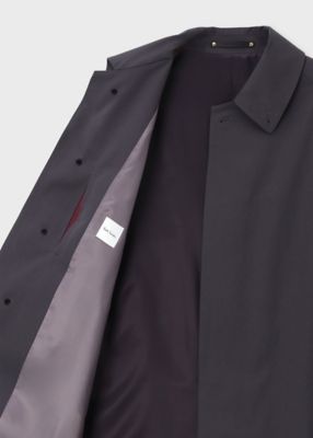 【PaulSmith】ワイドシルエットステンカラーコート ライトポリエステル ワイドシルエット ステンカラーコート