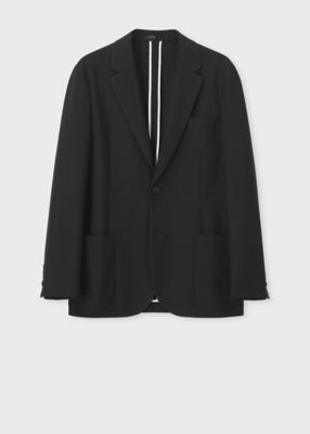 美品 ポールスミス ストレッチ テーラードジャケット S ジオメトリック裏地 美品 ポールスミス ストレッチ テーラードジャケット S ジオメトリック