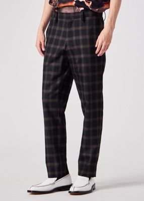 オンブレチェック テーパード トラウザーズ（253158UBP01