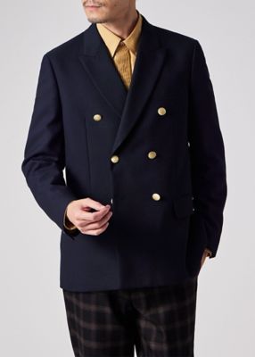 メタルボタン 6Bダブルブレスト ブレザー