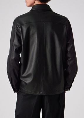 アシンメトリーポケット レザー ブルゾン（253165375YLB