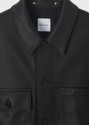 アシンメトリーポケット レザー ブルゾン（253165375YLB