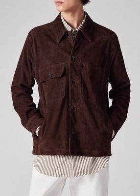 Paul Smith ゴートスエードジャケット　ブルゾン カバーオール　サイズS Paul Smith ゴートスエードジャケット ブルゾン カバーオール