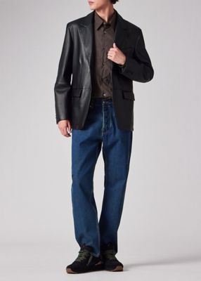 ポールスミス 上質 ラム レザー 2B テーラード ジャケット 黒 サイズＭ 黒 楽天市場】Paul Smith ポールスミス レザージャケット