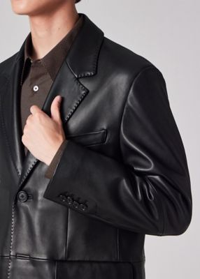 ポールスミス 上質 ラム レザー 2B テーラード ジャケット 黒 サイズＭ 黒 楽天市場】Paul Smith ポールスミス レザージャケット
