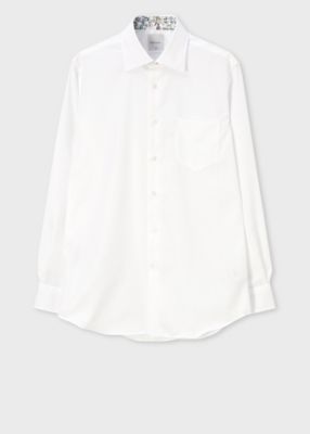 ＜Paul Smith (Men)＞ジオメトリックダイヤ　ドレスシャツ（２５３２０４８０４ＰＲ）