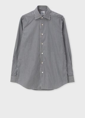 ポールスミス ロンドン☆セットアップウールシルクブレンド ストライプ イタリアL PAUL SMITH LONDONポールスミス ロンドン REDA SUPER 110's生地