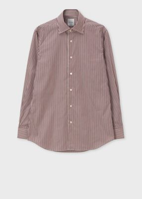 ＜Paul Smith (Men)＞ロンドンストライプ　ドレスシャツ（２５３２０６８０４ＰＲＸ）