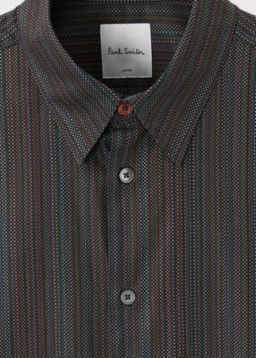 D222214 Paul Smith ドット チェック柄 ロングスリーブシャツ PS Paul 