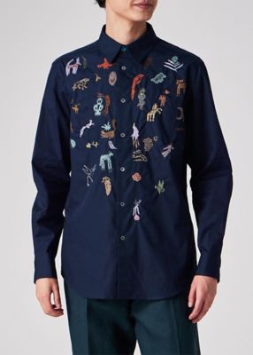 【ふじうま】⭐︎美品⭐︎マスターキー　ベースボールシャツ　個性的　お洒落 ライトコードレーン天日干しワッシャーオープンカラーシャツ