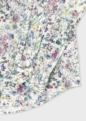 ポールスミス 現行タグ LIBERTY リバティ ワイルドフラワーズ シャツ L Liberty Floral” プリントシャツ