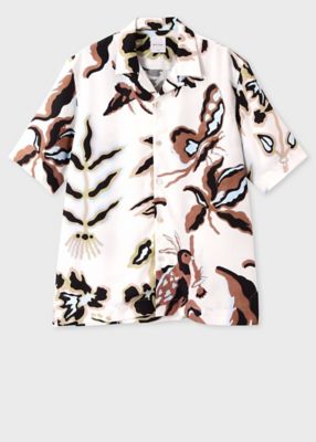 ポールスミス　シャツ　happy floral Mサイズ Happy Floral” シャツ（242321119Z