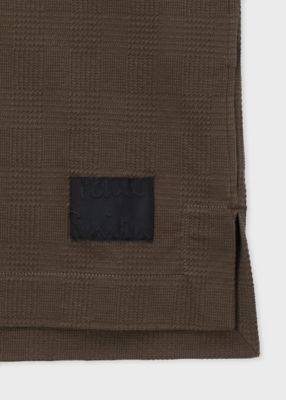 ”Ｃｒｏｐｐｅｄ　Ｌｏｇｏ”　グレンチェックパターン　オーバーサイズシャツ（２５３３６０４２７Ｂ）