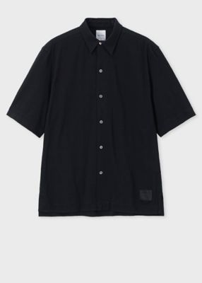 Paul Smith (Men)/ポール・スミス ”Cropped Logo” グレンチェックパターン オーバーサイズシャツ(253360427B)
