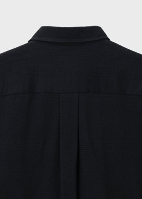 ”Ｃｒｏｐｐｅｄ　Ｌｏｇｏ”　グレンチェックパターン　オーバーサイズシャツ（２５３３６０４２７Ｂ）