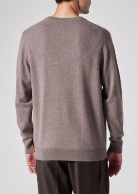 アーティストストライプポイント カシミヤ ニット