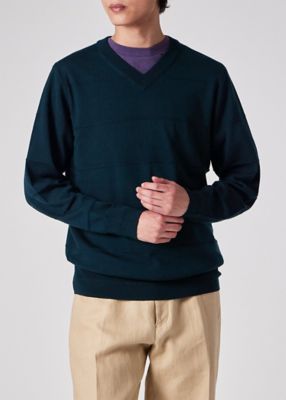 PaulSmith ネイビー Vネックセーター L PaulSmith ネイビー Vネックセーター L Men's Navy Merino V