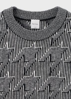 ビッグハウンドトゥース クルーネックニット（253410557Z