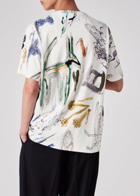 美品 PS Paul Smith アイスロリー プリントシャツ POPアート Little Beasts” オールオーバープリント Tシャツ