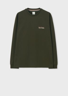 PPFM 参 ボーダー 総柄 スパンコール 英字 長袖Tシャツ カットソー Name.(ネーム) / BORDER LONG SLEEVE TEE/21AW/長袖Tシャツ/1