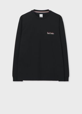 Paul Smith (Men)/ポール・スミス "Afterimage Logo" 長袖Tシャツ(253502049X) 997クロ トップス【三越伊勢丹/公式】