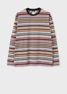 Paul Smith (Men)/ポール・スミス "Signature Stripe" 長袖カットソー(253509956T) 743ライトオレンシ トップス【三越伊勢丹/公式】