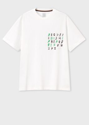 ＜Paul Smith (Men)＞”Ａｌｐｈａｂｅｔ”　Ｔシャツ（２５３５５１９１９Ｔ）