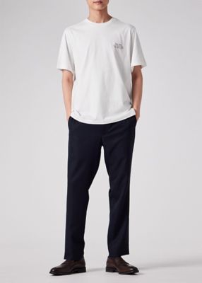 【関税込み】Ahluwalia &PaulSmith SSENSE限定 ホワイト Tシャツ Painted Logo” Tシャツ（152573011R