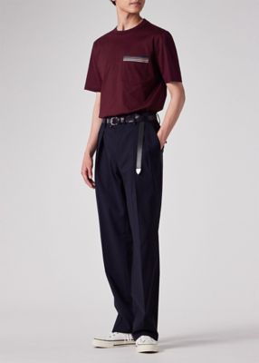 【Paul Smith】長袖カットソー シグネチャーストライプポイント シグネチャーストライプポケット 半袖カットソー