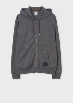 Cropped Logo” テックウール パーカ