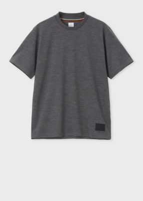 ＜Paul Smith (Men)＞”Ｃｒｏｐｐｅｄ　Ｌｏｇｏ”　テックウール　Ｔシャツ（２５３５６７９１９ＴＨ）