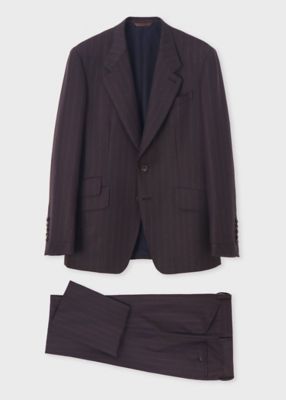 ＜Paul Smith (Men)＞メランジチョークストライプ　ダブルチェンジポケット　スーツ（２５３６００１２０４９）