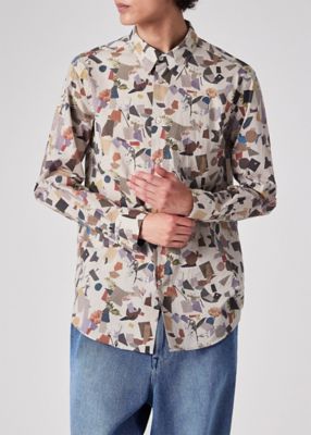 ジオメトリックボタニカル シャツ（253641901U） | Paul