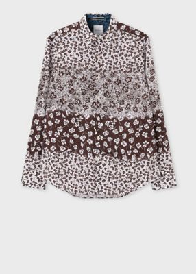 ＜Paul Smith (Men)＞フローラルミックスパターン　カジュアルシャツ（２５３６４６Ｎ８８７８）