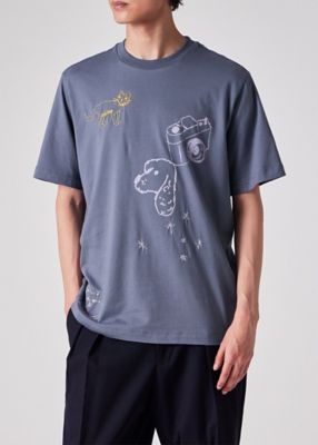 PaulSmith デザイン Tシャツ Mサイズ Embroidery Doodle” Tシャツ