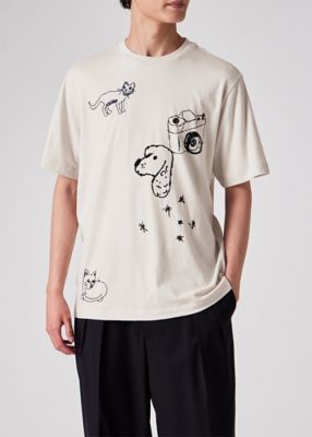 PaulSmith デザイン Tシャツ Mサイズ Embroidery Doodle” Tシャツ
