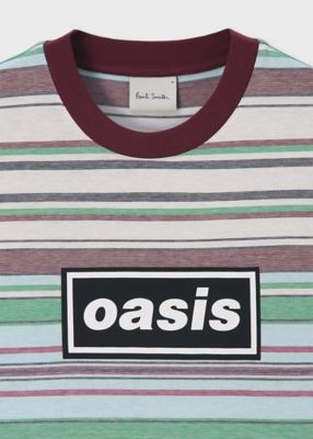 新品未使用未開封❗Oasis ストライプ柄 Tシャツ Paul Smith × Oasis ストライプ＆ロゴ Tシャツ