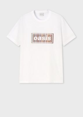 新品未使用未開封❗Oasis ストライプ柄 Tシャツ Paul Smith × Oasis シグネチャーストライプロゴ